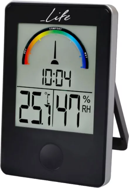 Ψηφιακό επιτραπέζιο θερμόμετρο - υγρόμετρο - ρολόι εσωτερικού χώρου - Κάντε κλικ στην εικόνα για κλείσιμο