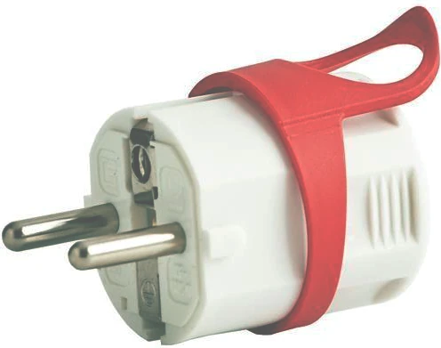Φις ρεύματος σούκο με λαβή λευκό αρσενικό