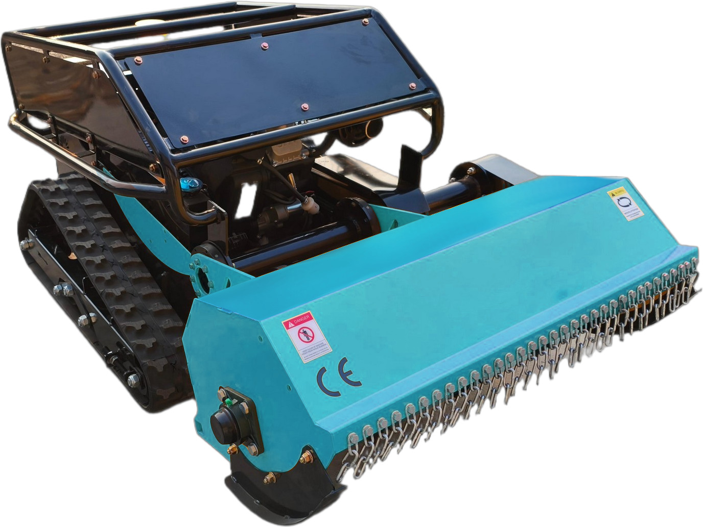 Τηλεκατευθυνόμενος ερπυστριοφόρος καταστροφέας χόρτου 80cm βενζινοκίνητος 15hp