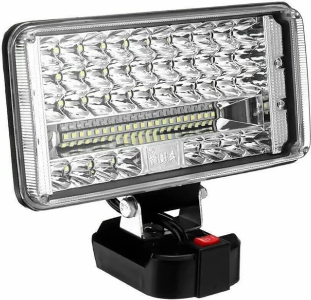 Προβολέας led 22x11cm 48W με 2 μπαταρίες 20V 3Ah και φορτιστή