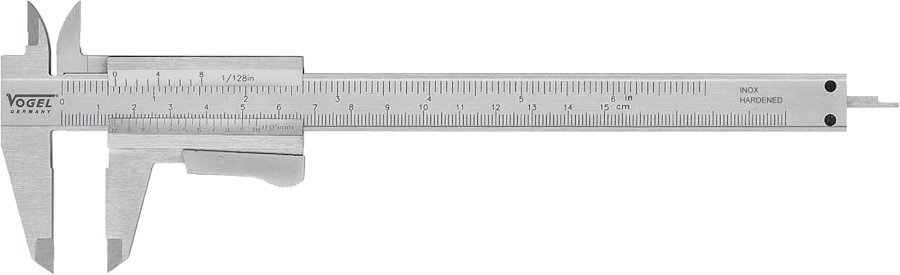 Επαγγελματικό ανοξείδωτο παχύμετρο ακριβείας με κλίμακα σε χιλιοστά και ίντσες