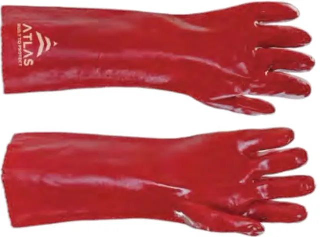 Γάντια PVC μακριά για χρήση σε χημικά και λάδια (ζεύγος) No10