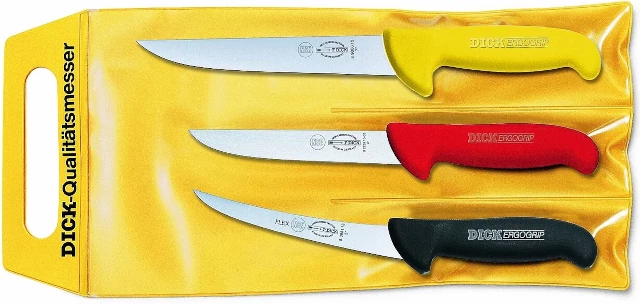 Σετ 3 μαχαίρια ξεκοκκαλίσματος χρωματιστά