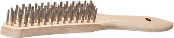 Συρματόβουρτσα ξύλινη με ορειχάλκινη τρίχα 3 σειρών - Κάντε κλικ στην εικόνα για κλείσιμο