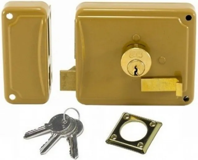 Εξωτερική κλειδαριά καγκελόπορτας με 3 κλειδιά - Κάντε κλικ στην εικόνα για κλείσιμο
