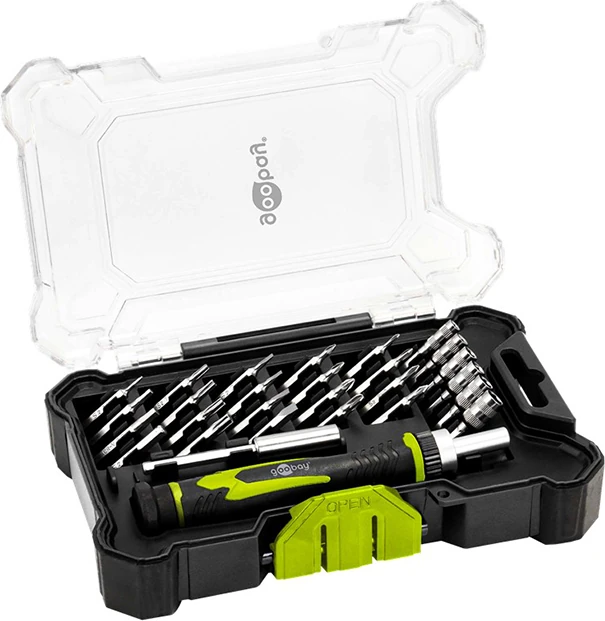 Σετ κατσαβίδι ακριβείας με καστάνια, 25 μύτες και 6 καρυδάκια