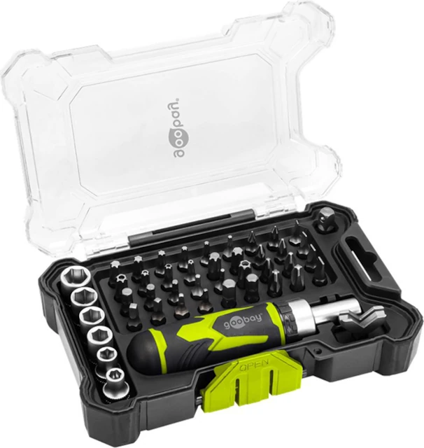 Σετ κατσαβίδι με καστάνια, 36 μύτες και 6 καρυδάκια