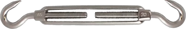 Εντατήρας συρματόσχοινου με δύο γάντζους ανοξείδωτος AISI316 - Κάντε κλικ στην εικόνα για κλείσιμο