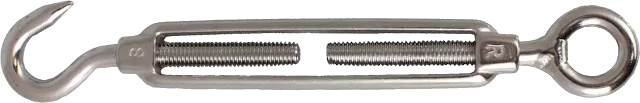 Εντατήρας συρματόσχοινου με θηλιά και γάντζο ανοξείδωτος AISI316 - Κάντε κλικ στην εικόνα για κλείσιμο