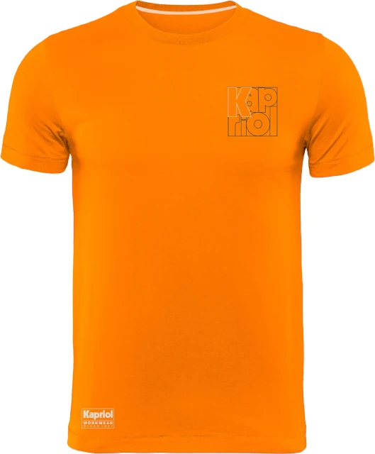 Πορτοκαλί βαμβακερό T-shirt