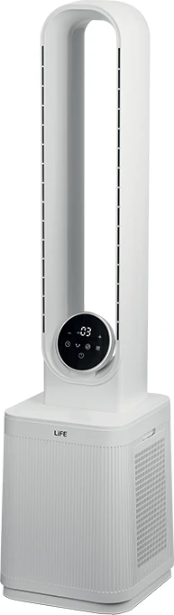 Ανεμιστήρας επιδαπέδιος στήλη με κρυφό έλικα τηλεχειριζόμενος 65W