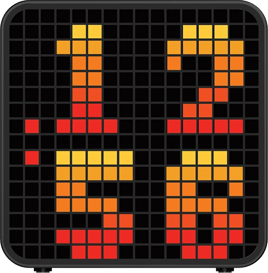 Ψηφιακό ρολόι - ξυπνητήρι με μεγάλη έγχρωμη led οθόνη