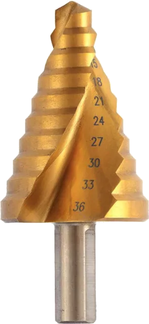 Κλιμακωτό τρυπάνι φρέζα αέρος HSS (μετάλλου) 9-36mm