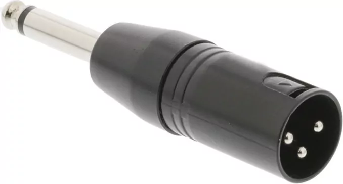 Αντάπτορας ήχου από μονοφωνικό καρφί 6,35mm αρσενικό σε XLR αρσενικό