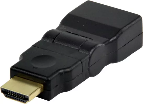 Γωνιακός αντάπτορας από HDMI type 2.0 αρσενικός σε HDMI θηλυκό 90°~270°