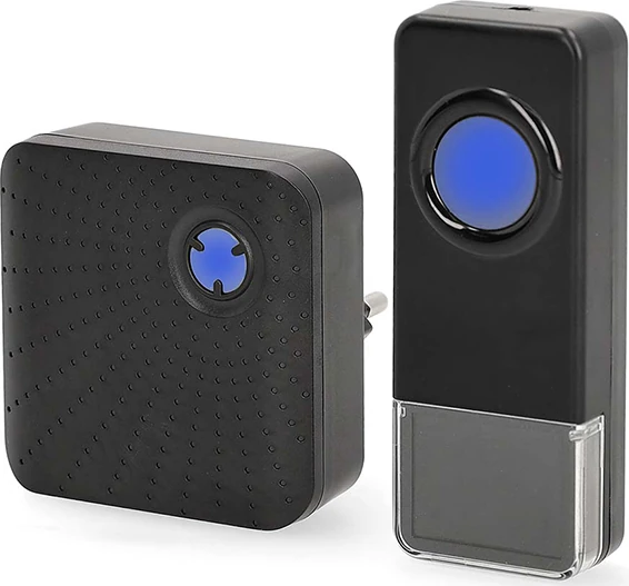 Ασύρματο κουδούνι ρεύματος με 58 μελωδίες εμβέλειας 150m μαύρο