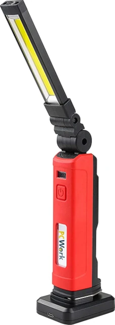 Επαναφορτιζόμενος αναδιπλούμενος φακός εργασίας 600 lumen με cob led