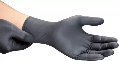 Γάντια νιτριλίου υποαλλεργικά με πούδρα μαύρα συσκευασία 50 τεμαχίων - Κάντε κλικ στην εικόνα για κλείσιμο