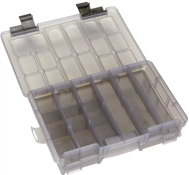 Πλαστικό κουτί για μικροεξαρτήματα διώροφο με 8~30 θέσεις διαφανές