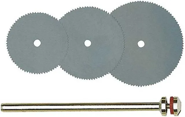 Μίνι δίσκοι κοπής πριονωτοί με στέλεχος 2,35mm σετ 3 τεμαχίων - Κάντε κλικ στην εικόνα για κλείσιμο