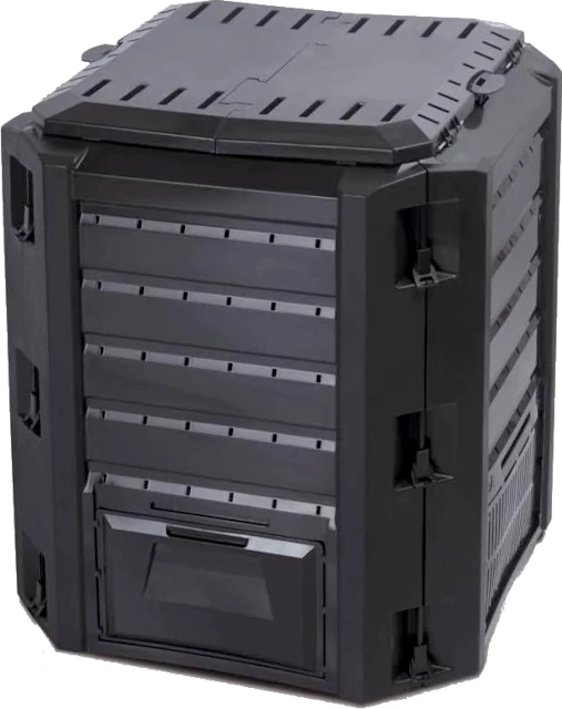 Κομποστοποιητής 72x72x82cm 380ℓ μαύρος