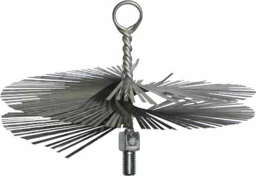 Συρματόβουρτσα καθαρισμού καμινάδας στρόγγυλη με αρσενικό σπείρωμα M12