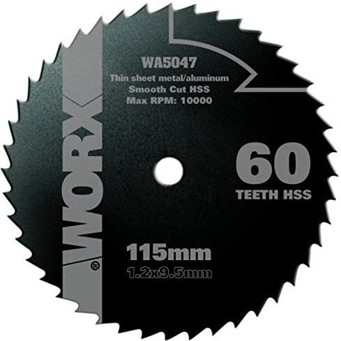Δίσκος κοπής για ξύλο πλαστικό και μέταλλα 115mm για τα εργαλεία Worx Worxsaw
