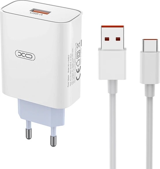 Ταχυφορτιστής πρίζας με έξοδο USB-A 120W και καλώδιο USB-C
