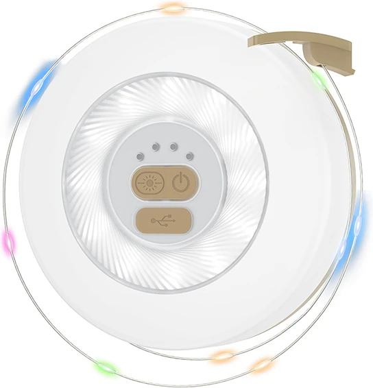 Φως νυκτός και κορδόνι με led επαναφορτιζόμενο που ξετυλίγεται μήκος 10m